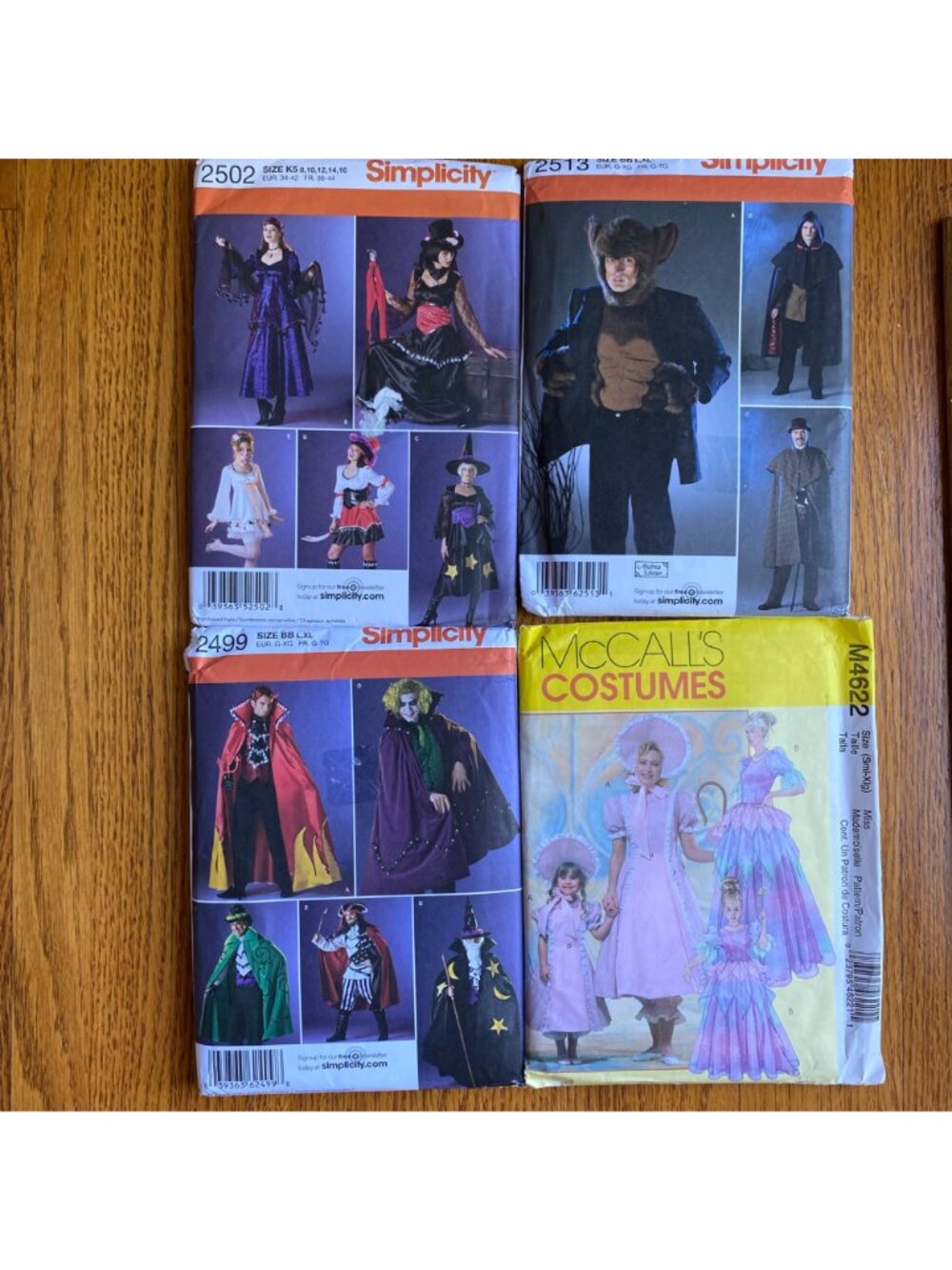 Simplicity Costume Pattern 2499 2513 2502 McCalls M4622 Bo Peep L XL UNCUT Lotx4 - Picture 12 of 12